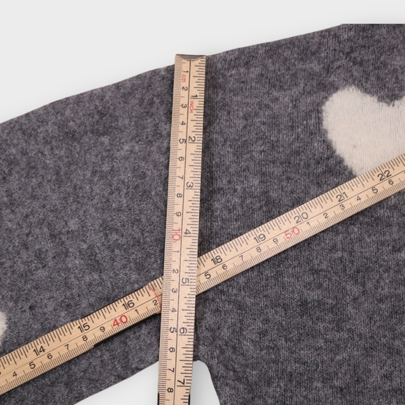 Madewell Heart Dot Balloon-Sleeve Pullover Alpaca Wool Sweater Womens Size XXS - Picture 12 of 13